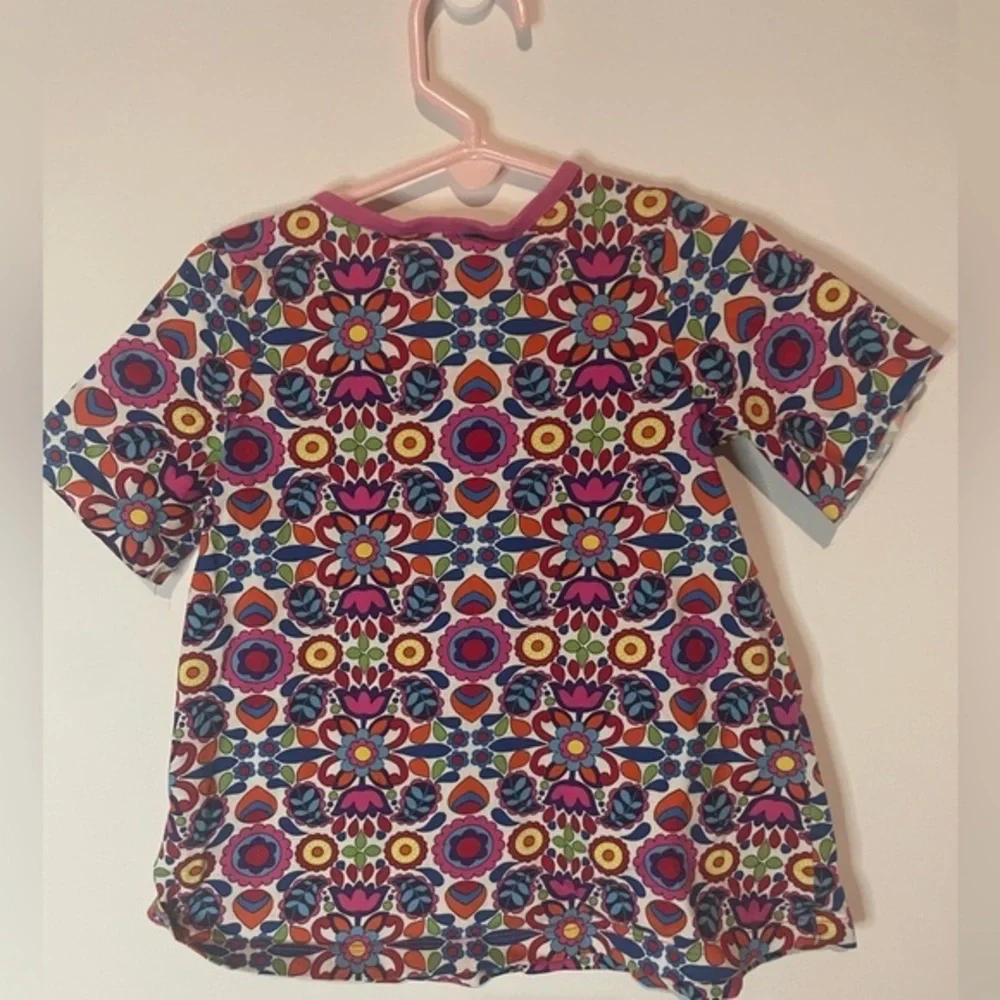 Hanna Anderson Girls Floral‎ Paisley top Size 80